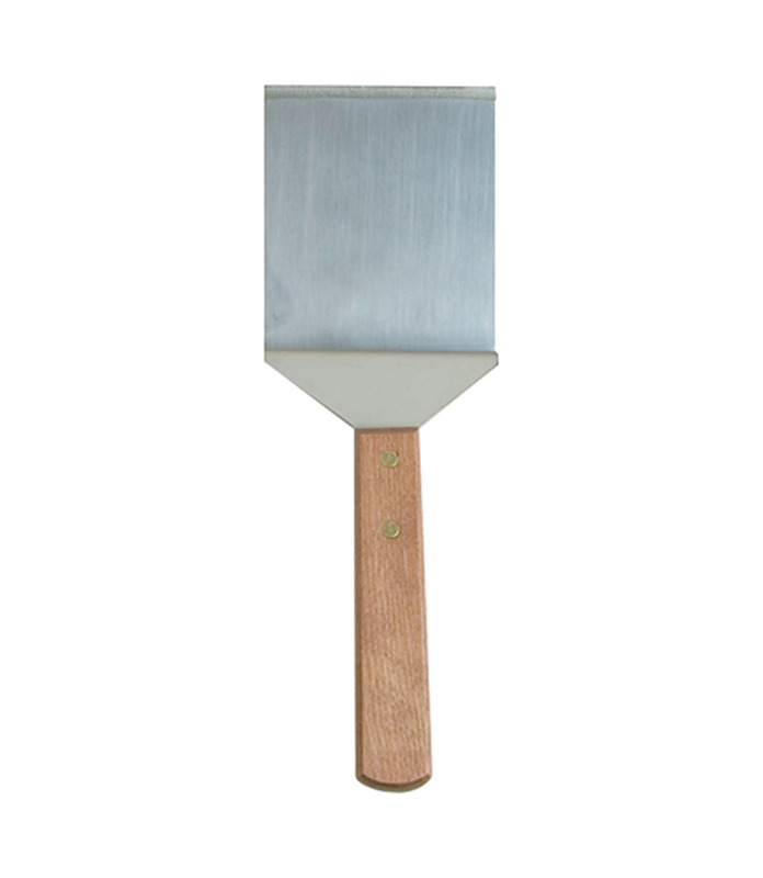 Griddle Scraper Stainless Steel with Wood Handle