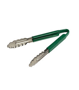 Tong Stainless Steel with Green Handle 230mm