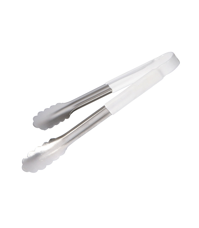 Tong Stainless Steel with White Handle 300mm