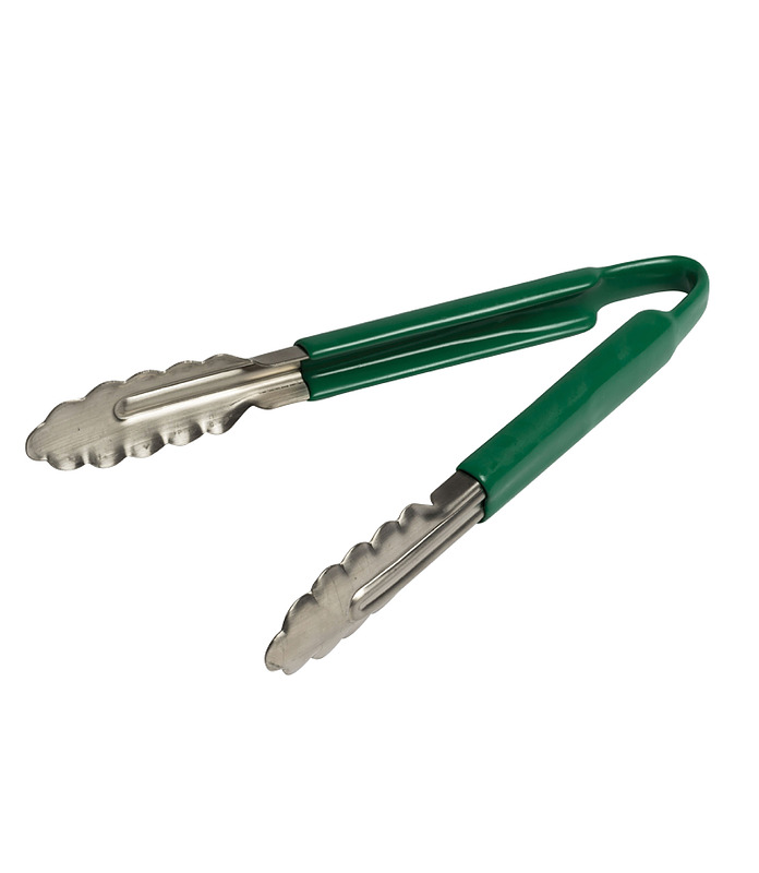 Tong Stainless Steel with Green Handle 300mm