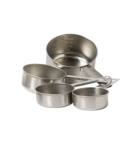 Measuring Cup 4 Piece Set Stainless Steel 