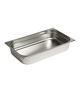 Steam Pan Stainless Steel 1/1 x 100mm Deep
