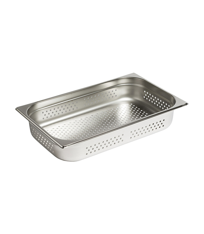 Steam Pan Stainless Steel Perforated 1/1 x 20mm Deep