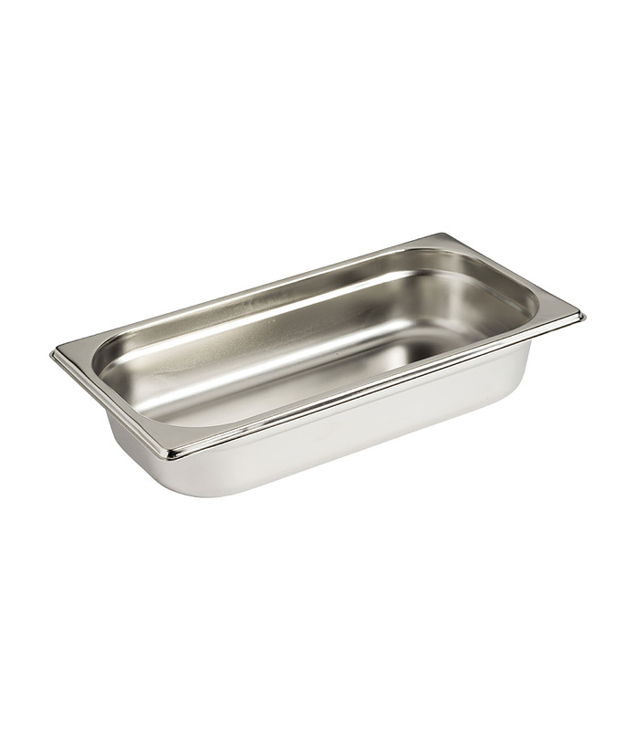 Steam Pan Stainless Steel 1/3 x 65mm Deep