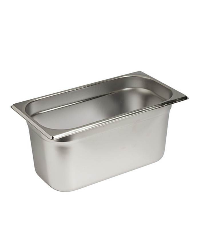 Steam Pan Stainless Steel 1/4 x 100mm Deep