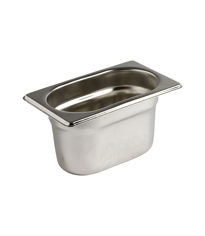 Steam Pan Stainless Steel 1/9 x 100mm Deep