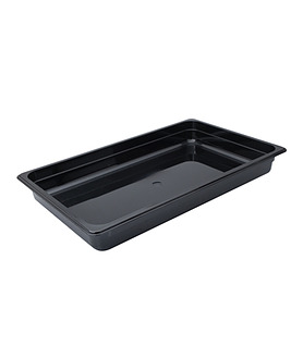 Food Pan Polycarbonate Black 1/1 x 100mm Deep