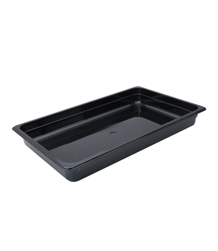 Food Pan Polycarbonate Black 1/1 x 100mm Deep