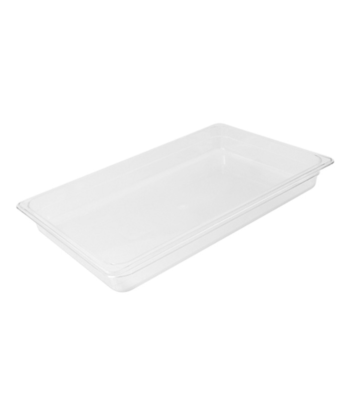 Food Pan Polycarbonate Clear 1/1 x 100mm Deep