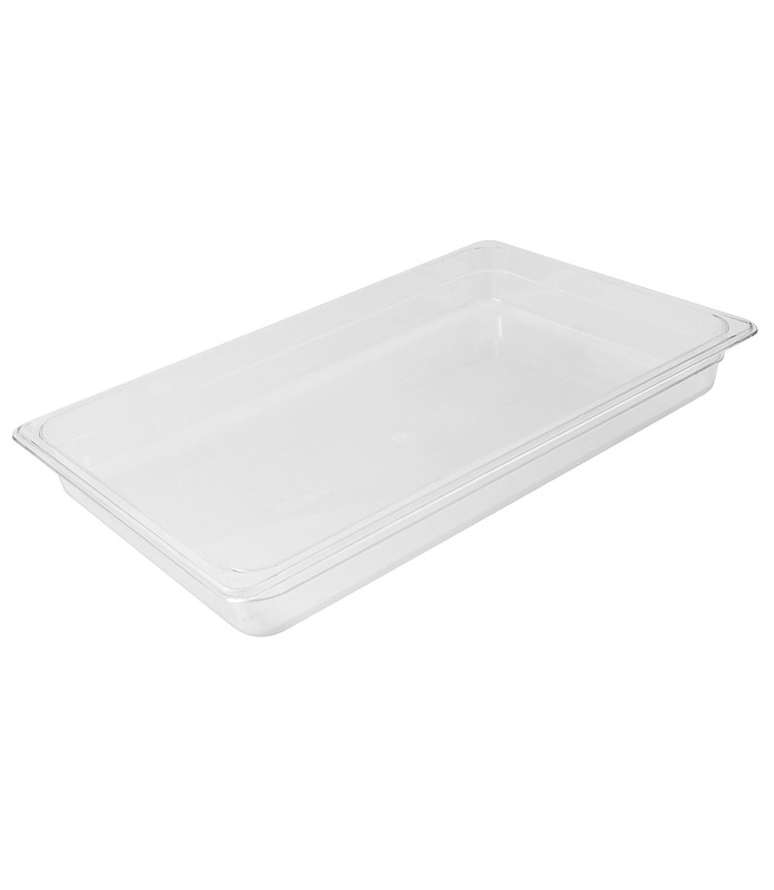 Food Pan Polycarbonate Clear 1/1 x 200mm Deep