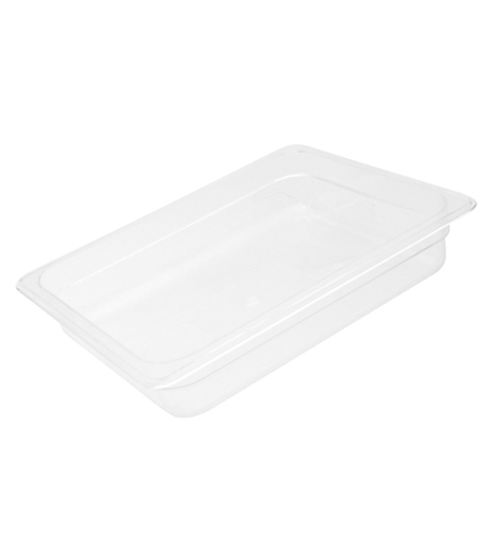 Food Pan Polycarbonate Clear 1/2 x 150mm Deep