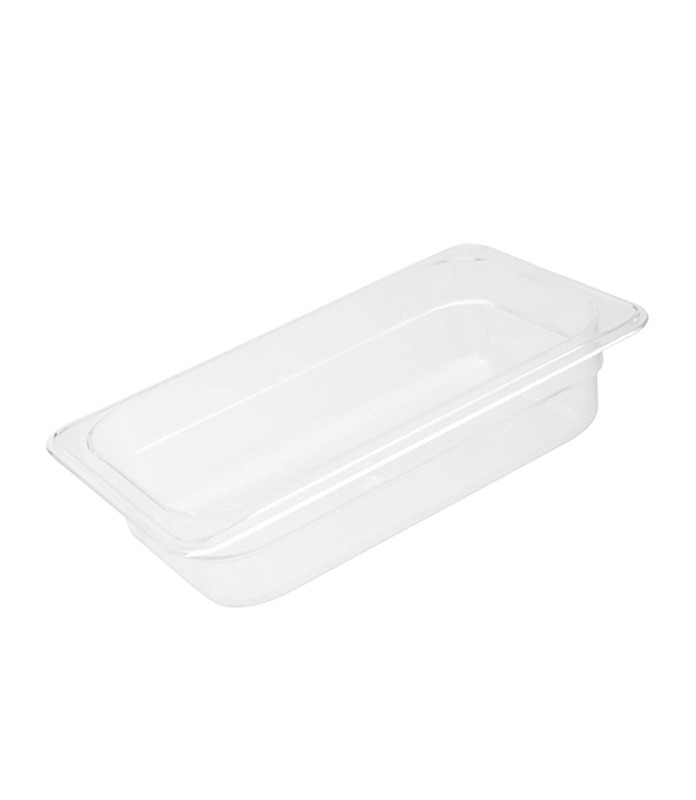 Food Pan Polycarbonate Clear 1/4 x 100mm Deep