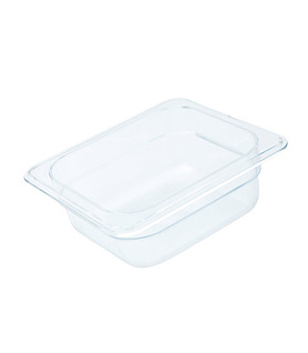Food Pan Polycarbonate Clear 1/6 x 150mm Deep