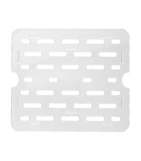 Food Pan Polycarbonate Clear Drain Plate 1/2