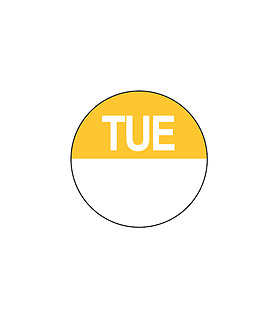 Day Spots Circles Dissolvable Tuesday 24mm 