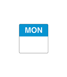 Day Spots Square Removable Monday 40mm 