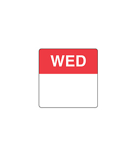 Day Spots Square Removable Wednesday 40mm 