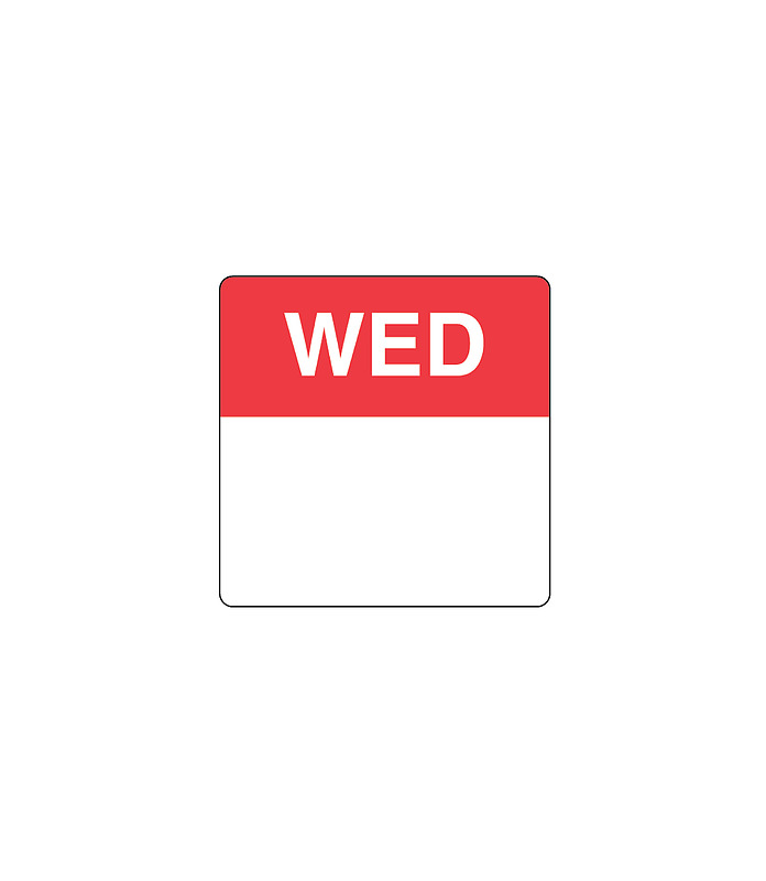 Day Spots Square Removable Wednesday 40mm 