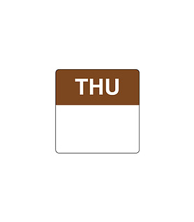 Day Spots Square Removable Thursday 40mm 