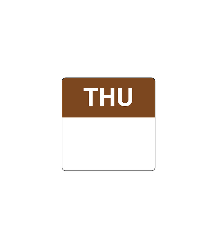 Day Spots Square Removable Thursday 40mm 