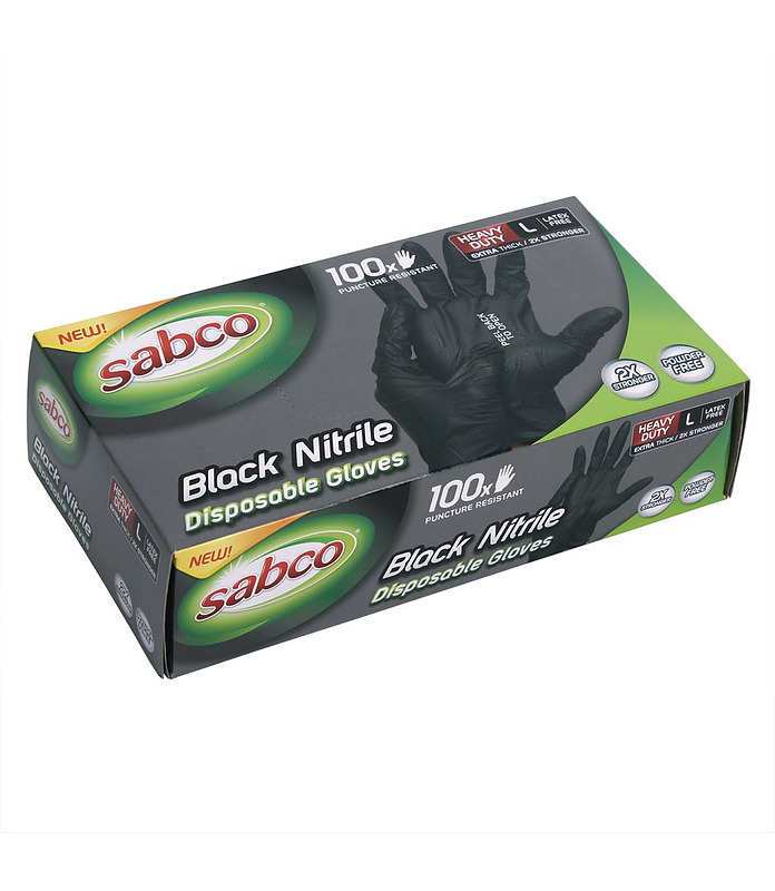 Glove Nitrile Black Medium 