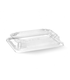 BioCane Sushi Tray PLA Clear Lid Medium 