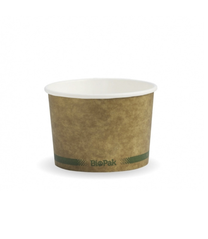 BioBowl Green Stripe Kraft 8oz 