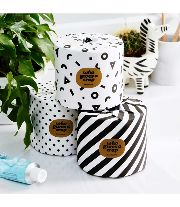 Who Gives A Crap Toilet Paper 3 Ply Premium 370 Sheets 100% Bamboo