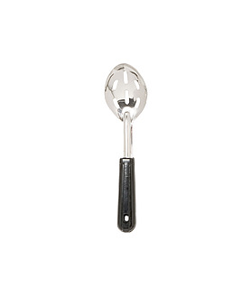 Serving Spoon Slotted Black Handle 270mm