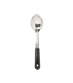 Serving Spoon Solid Black Handle 330mm
