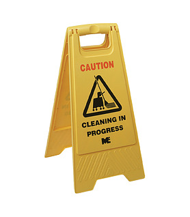 Sign Cleaning In Progress
