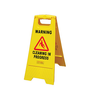 Sign Cleaning In Progress