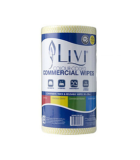 Wipes Heavy Duty Yellow 45m Roll
