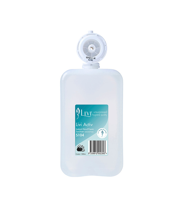 Livi Activ Alcohol Free Hand Sanitiser 1L 
