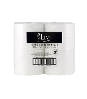 Livi Everyday Jumbo Toilet Tissue 1py 500 Mtrs 