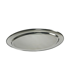 Platter Oval Stainless Steel 400mm