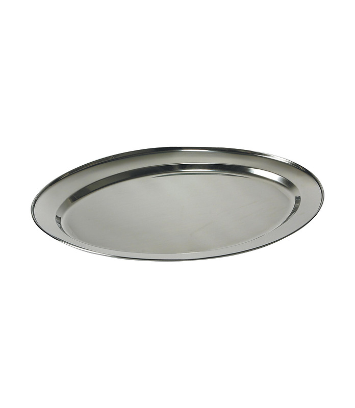 Platter Oval Stainless Steel 400mm