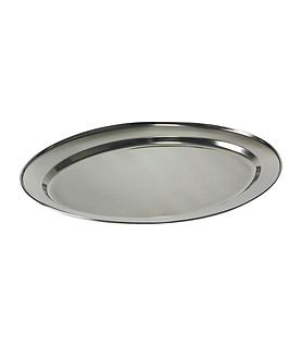 Platter Oval Stainless Steel 450mm
