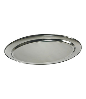 Platter Oval Stainless Steel 500mm