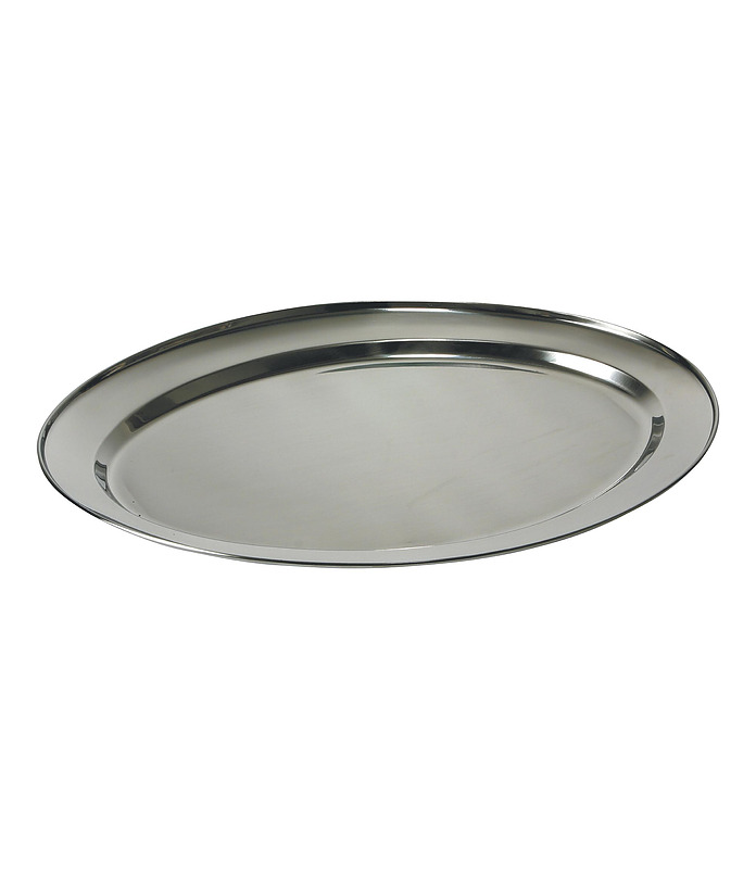Platter Oval Stainless Steel 500mm