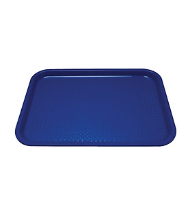 Blue Medium Rectangular Plastic Tray (410 x 305mm)