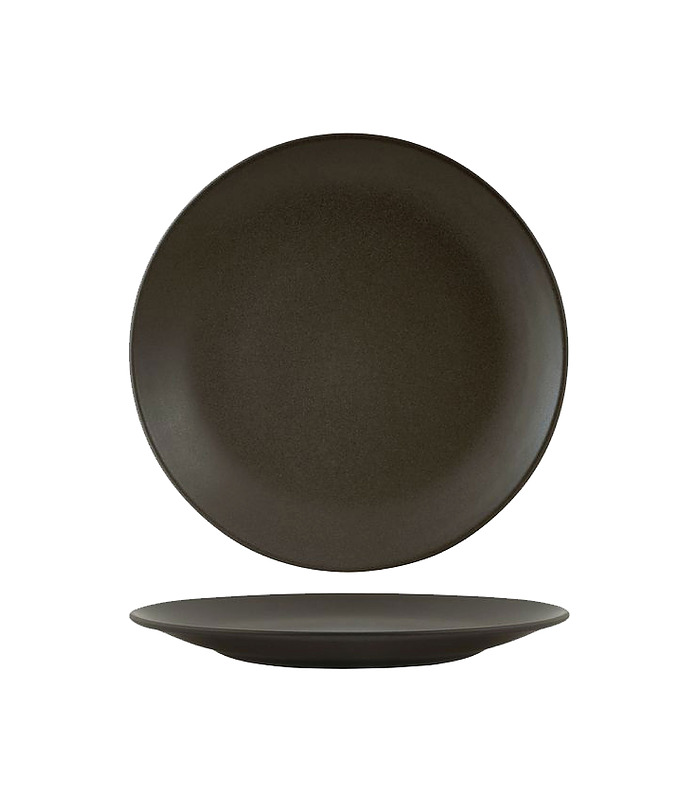 Zuma Coupe Plate Round Charcoal 230mm