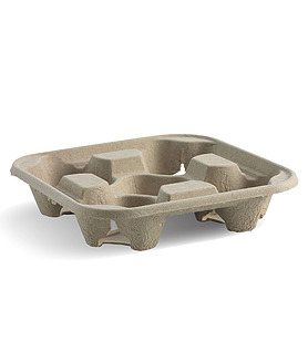 BioCup Natural 4 Cup Carry Tray
