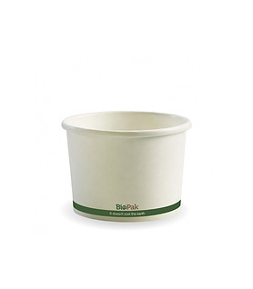 BioBowl White Green Stripe 16oz