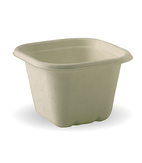 BioCane Takeaway Square Base Natural 630ml