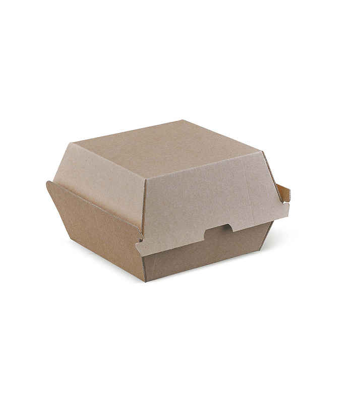 BetaBoard Kraft Burger Box 105 x 105 x 85mm