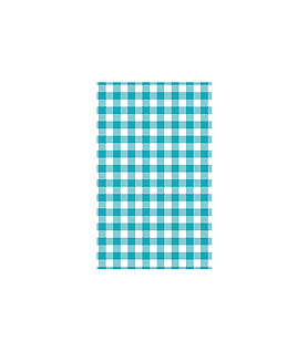 Greaseproof Moda Gingham Teal 190 x 310mm