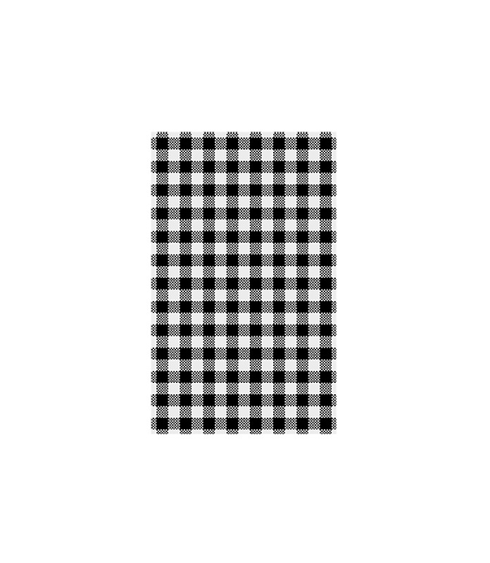 Greaseproof Paper Gingham Black Check 200 Per Ctn