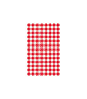 Greaseproof Paper Gingham Red Check 200 Per Ctn