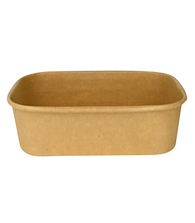 Kraft Deli Rectangular PLA Container 650ml (300)